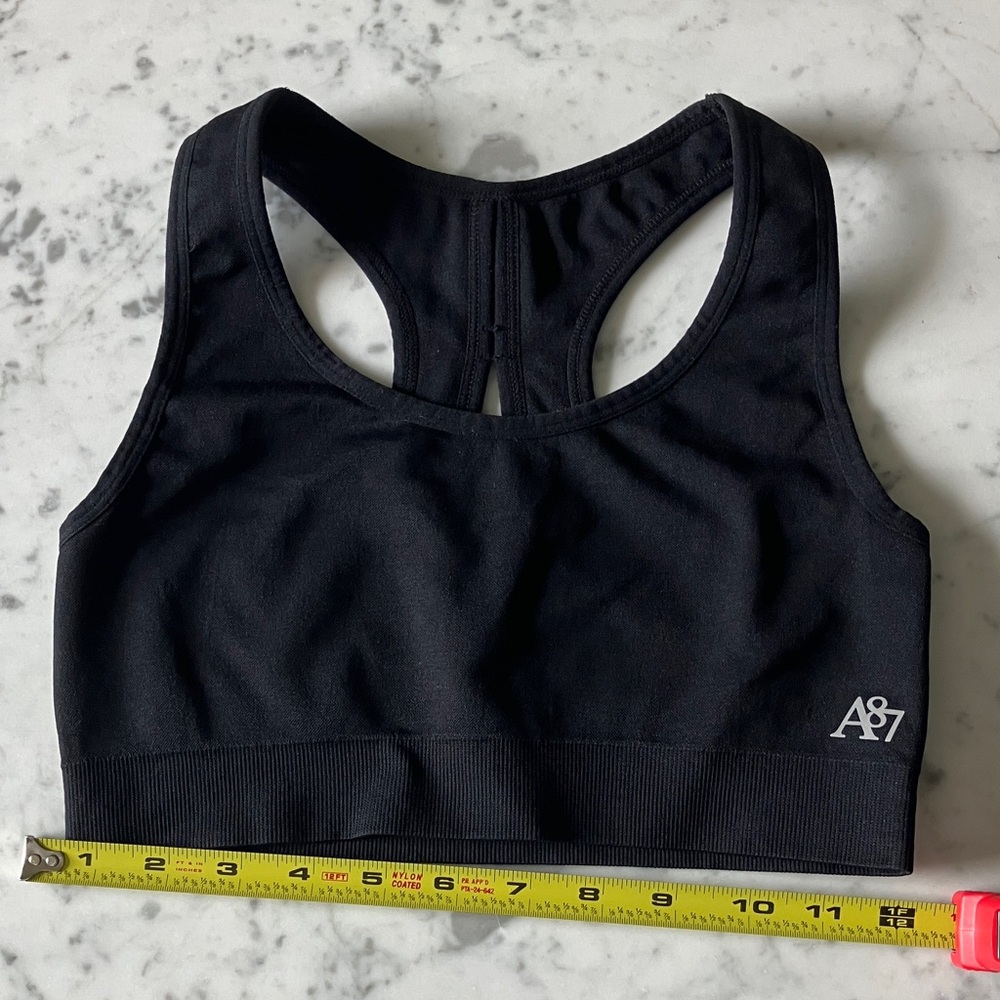 Aeropostale Black A87 Racerback Sports Bra